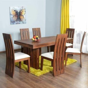 Set Meja Makan Kayu Solid