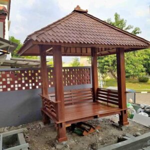 gazebo kayu jati