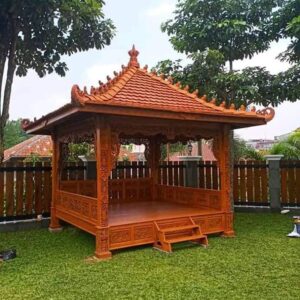 Gazebo Kayu Jati Ukiran Jepara