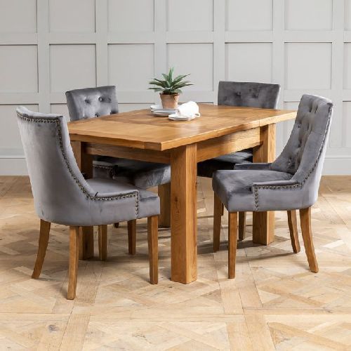 Set Meja Makan Kayu Jati Modern
