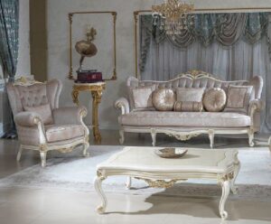 Set Kursi Mewah Klasik Model Sofa