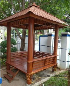 Gazebo Bali Glugu Minimalis Sederhana
