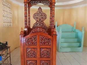 Harga Mimbar Masjid Ukiran Kayu Jati