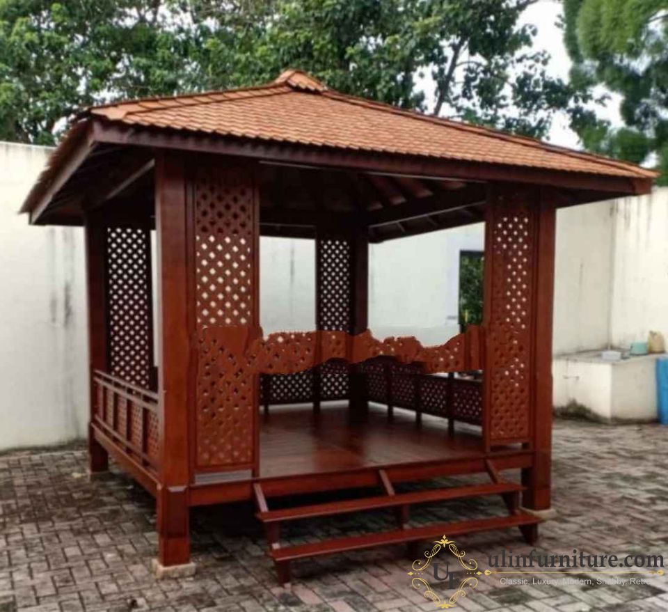 Jual Gazebo Jepara Minimalis Kayu Murah