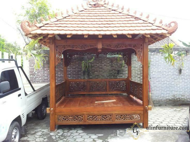 Jual Gazebo Mewah Ukiran Jati Madiun