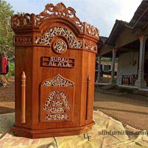 Mimbar Masjid Majalengka Ukiran Mewah