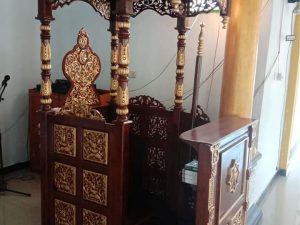Mimbar Masjid Ukiran Kayu Jati