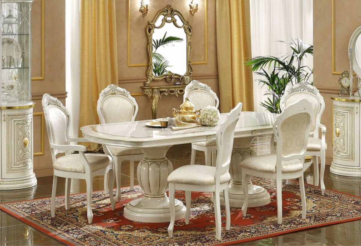 Set Kursi Meja Makan Mewah Oval