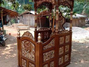 Mimbar Masjid Karawang Jati Atap Kubah