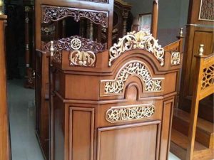 Mimbar Masjid Ukiran Mewah Klasik