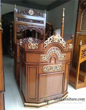 Mimbar Masjid Ukiran Mewah Klasik