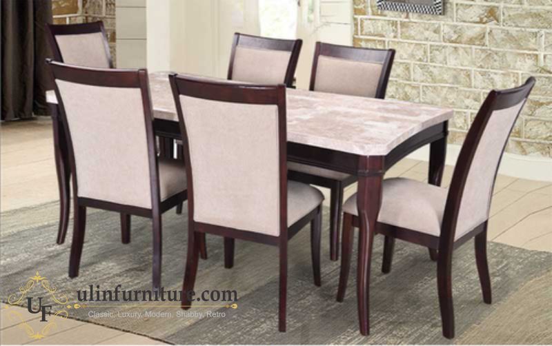 Set Meja Makan Marmer Modern Surabaya