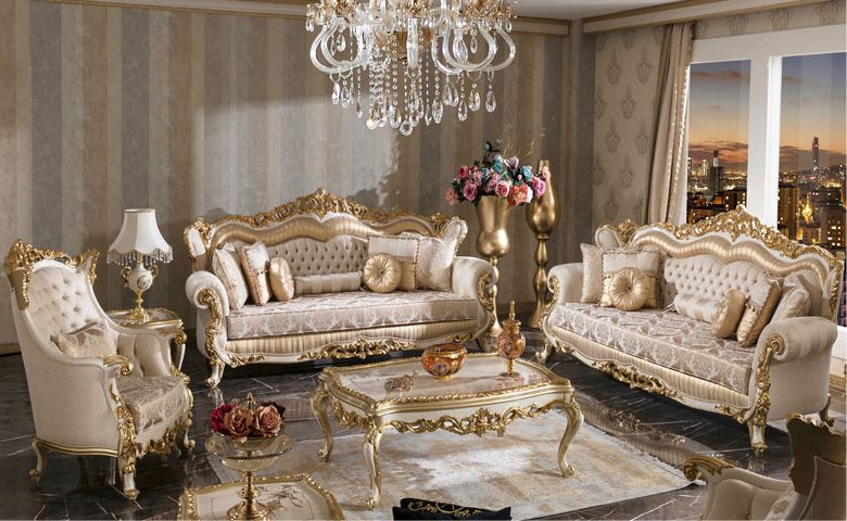 Set Kursi Tamu Sofa Mewah Klasik