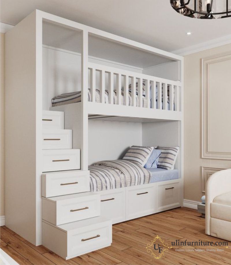 Tempat Tidur Tingkat Duco Putih