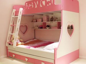 Tempat Tidur Tingkat Minimalis Anak Perempuan