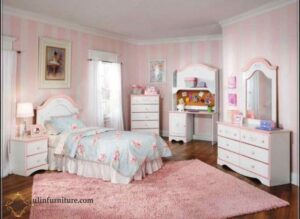 Set Kamar Tidur Anak Minimalis Putih