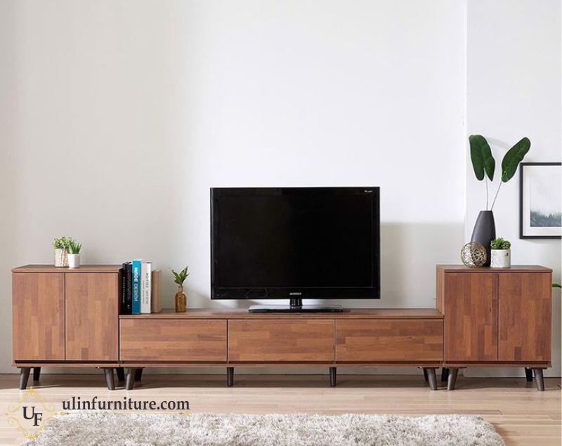 Meja Bufet TV Jati Minimalis Retro