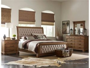 Kamar Set Minimalis Natural Jati Modern