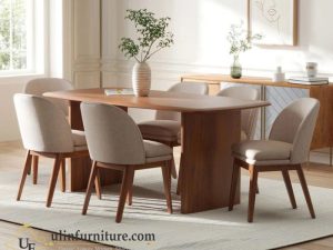 Meja Makan Minimalis 6 Kursi Jati Terbaru