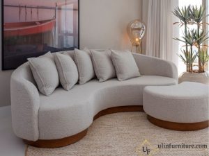 Sofa Tamu Lengkung Minimalis Modern