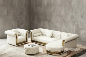 Sofa Tamu Chesterfield Minimalis Mewah Modern