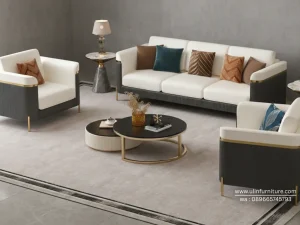 Sofa Tamu Stainless Desain Minimalis Mewah