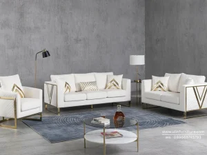 Set Kursi Sofa Stainless Gold Mewah Jakarta