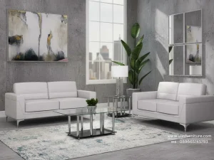 Set Sofa Ruang Tamu Stainless Silver
