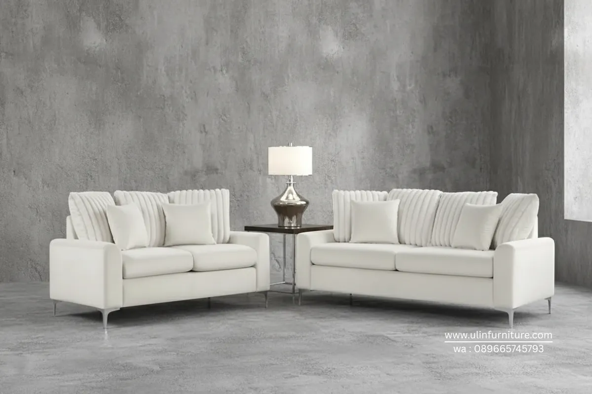 Sofa Kursi Tamu Minimalis Kaki Stainless