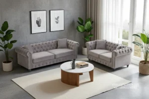 Sofa Tamu Chesterfield Minimalis Modern