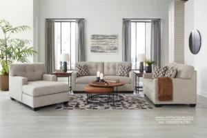 Sofa Tamu Linen Minimalis Desain Modern