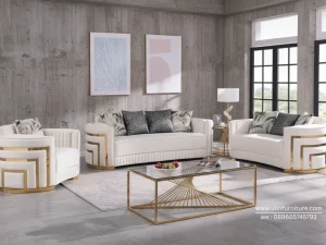Sofa Tamu Mewah Stainless Luxury Minerva
