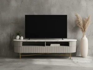 Buffet Meja TV Marmer Desain Modern Minimalis
