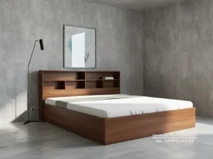 Dipan Tempat Tidur Kayu Jati Minimalis Storage