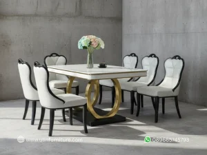 Meja Makan Marmer Minimalis Desain Elegan