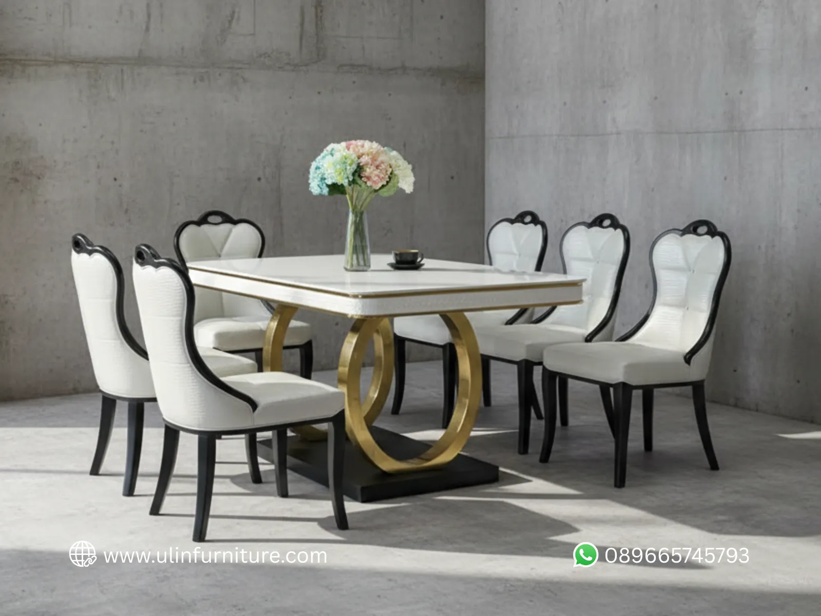 Meja Makan Marmer Minimalis Desain Elegan
