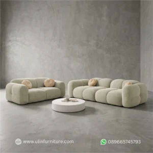 Set Sofa Tamu Minimalis Modern Desain Bubble