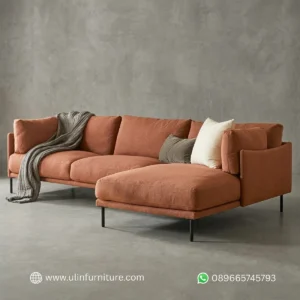 Sofa L Ruang Tamu Minimalis Modern Olsen